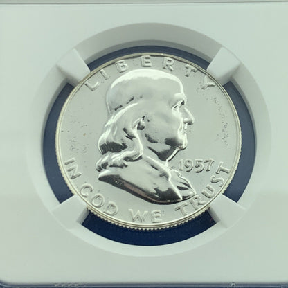 1957 Franklin Silver Proof Half Dollar 50c $.50 Better Key Philadelphia NGC PF67