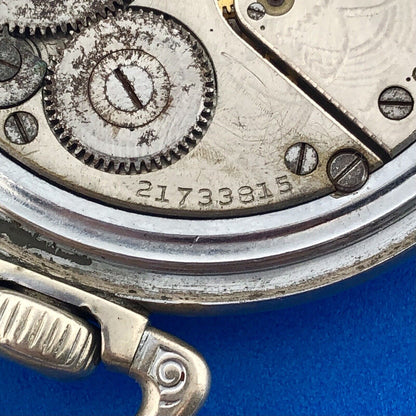 1919 Elgin Base Metal Open Face Grade 312 15j Model 6 Pocket Watch Not Running