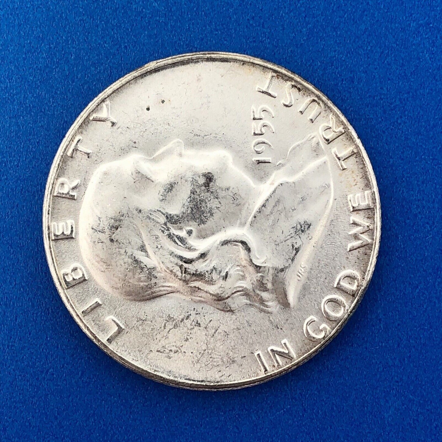 1955 P Franklin Silver Half Dollar Better Key Rare Philadelphia Mint Coin