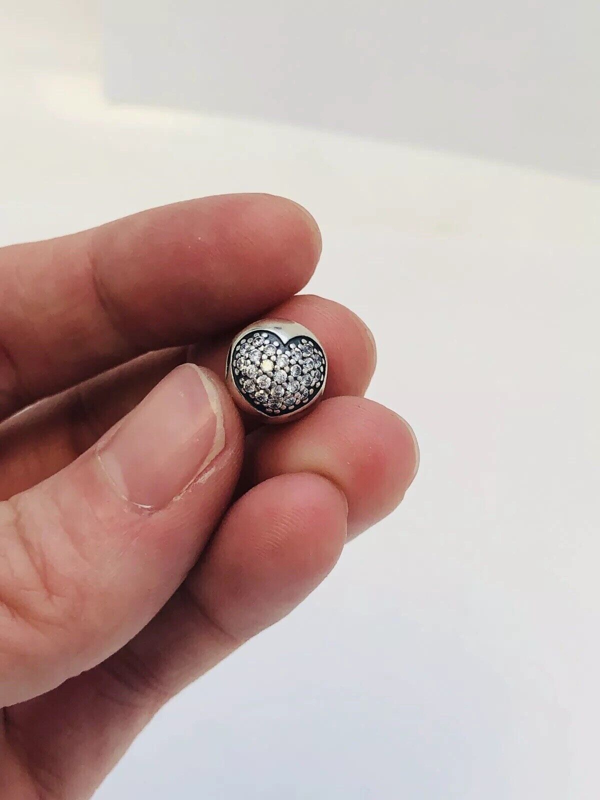 Authentic Pandora Sterling Silver Clear CZ Love of My Life Clip 791053CZ