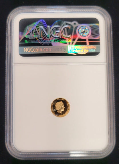 2021 $5 Cook Islands NGC PF70 Proof Cameo .999 Gold 1/2g Louisiana Brown Pelican