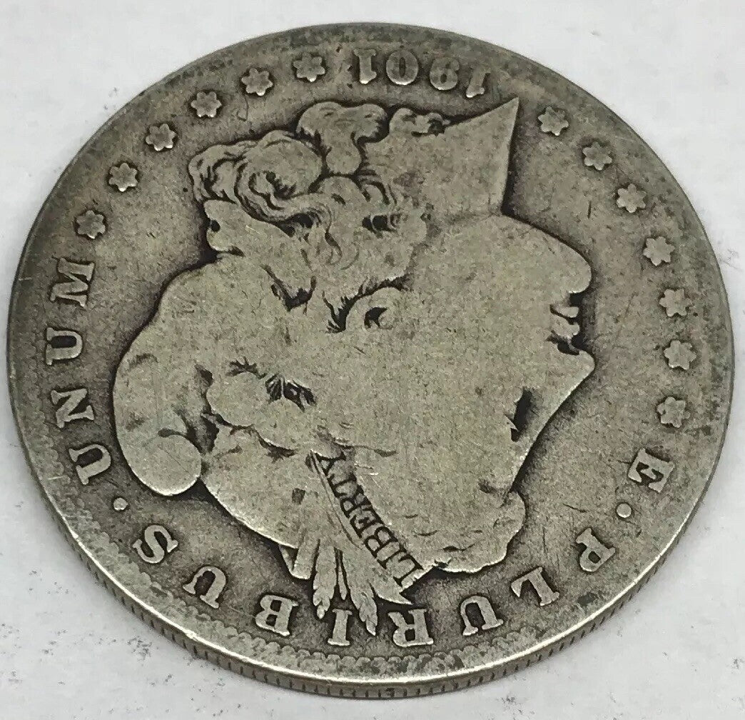 1901 S Morgan Silver Dollar Better Key Rare San Francisco Mint Coin #2