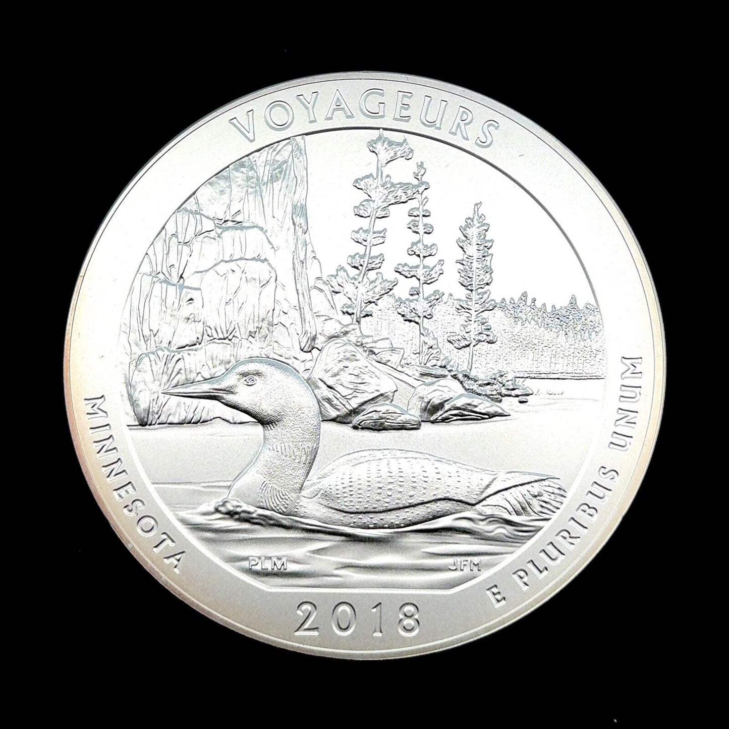 2018 P America The Beautiful Minnesota Voyageurs 5 oz Silver Quarter Coin