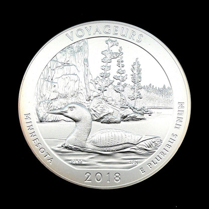 2018 P America The Beautiful Minnesota Voyageurs 5 oz Silver Quarter Coin