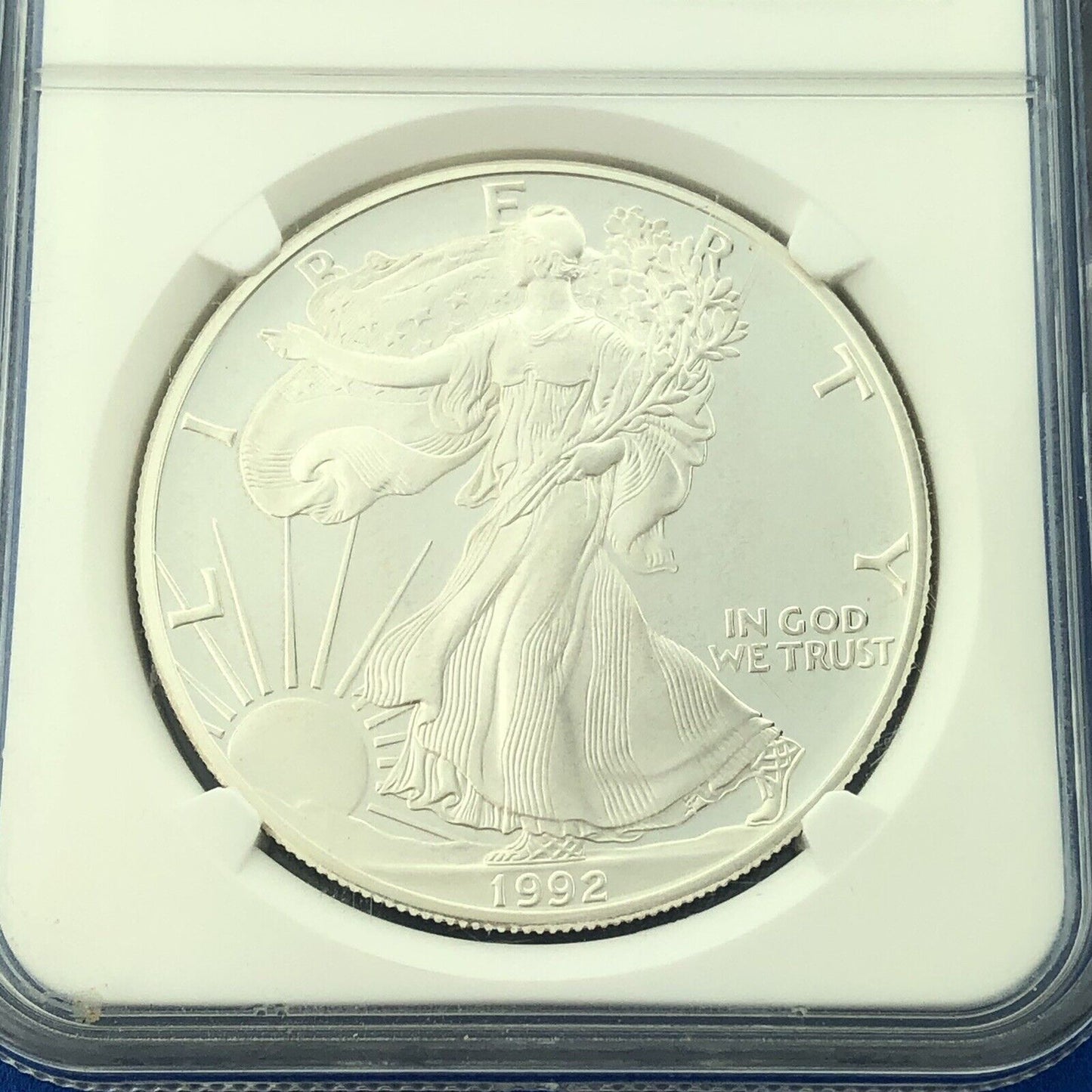 1992 S Proof American Silver Eagle 1 Oz 999 Fine Silver NGC PF69 Ultra Cameo