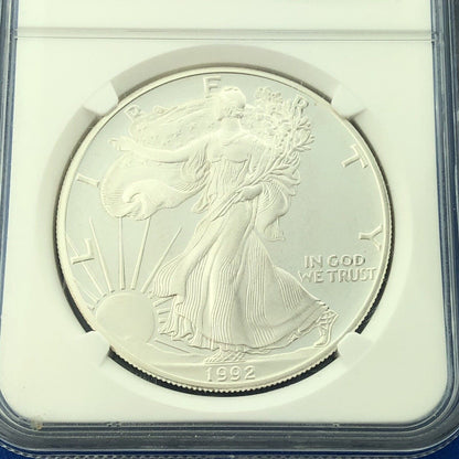 1992 S Proof American Silver Eagle 1 Oz 999 Fine Silver NGC PF69 Ultra Cameo