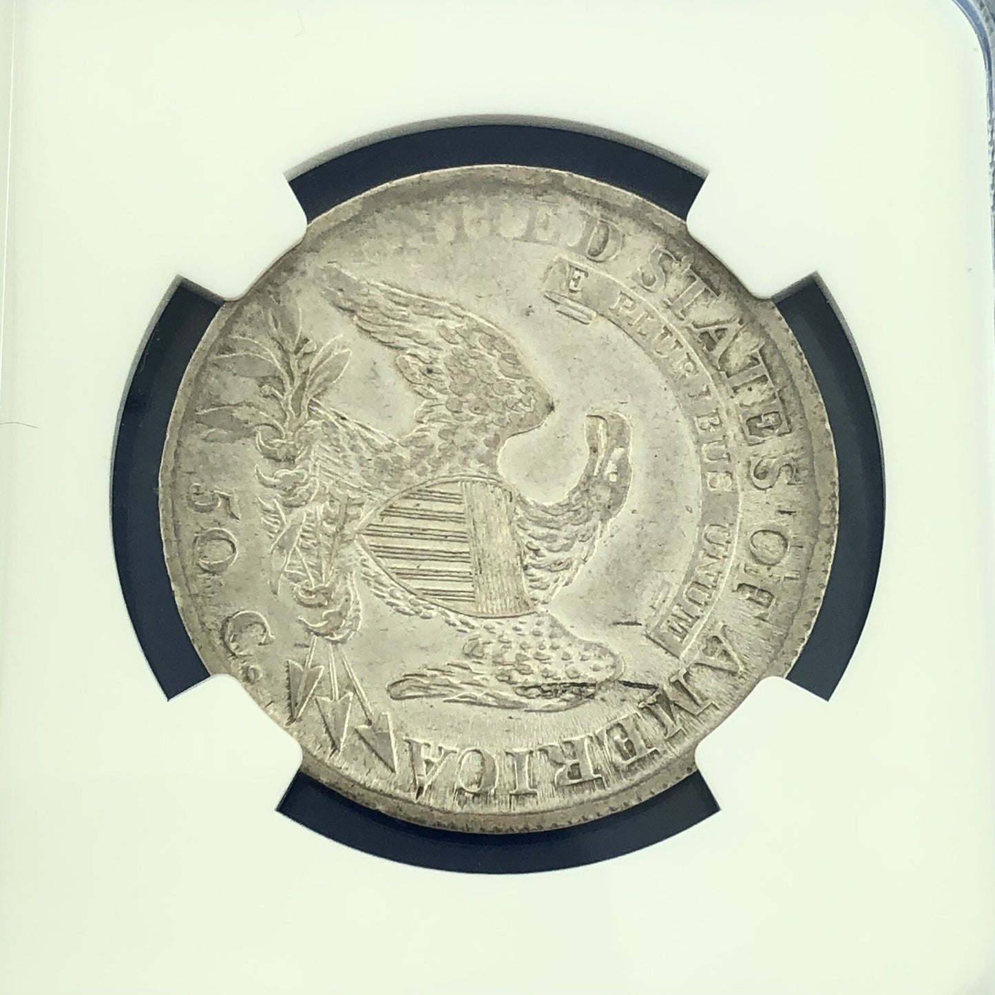 1811/10 Capped Bust Silver Half Dollar 50c Lettered Edge NGC XF Details Coin
