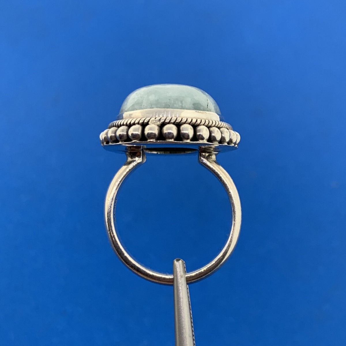 Designer Doug Paulus DP Sterling Silver 925 Aventurine Statement Cocktail Ring