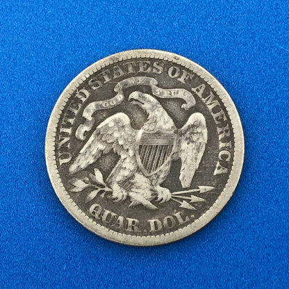 1876 P Silver Liberty Seated Quarter Dollar Type 1 Better Philadelphia Mint Coin