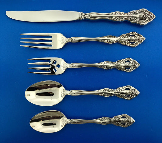 Oneida Michelangelo 18/10 Stainless Flatware 5 Five Piece Place Setting