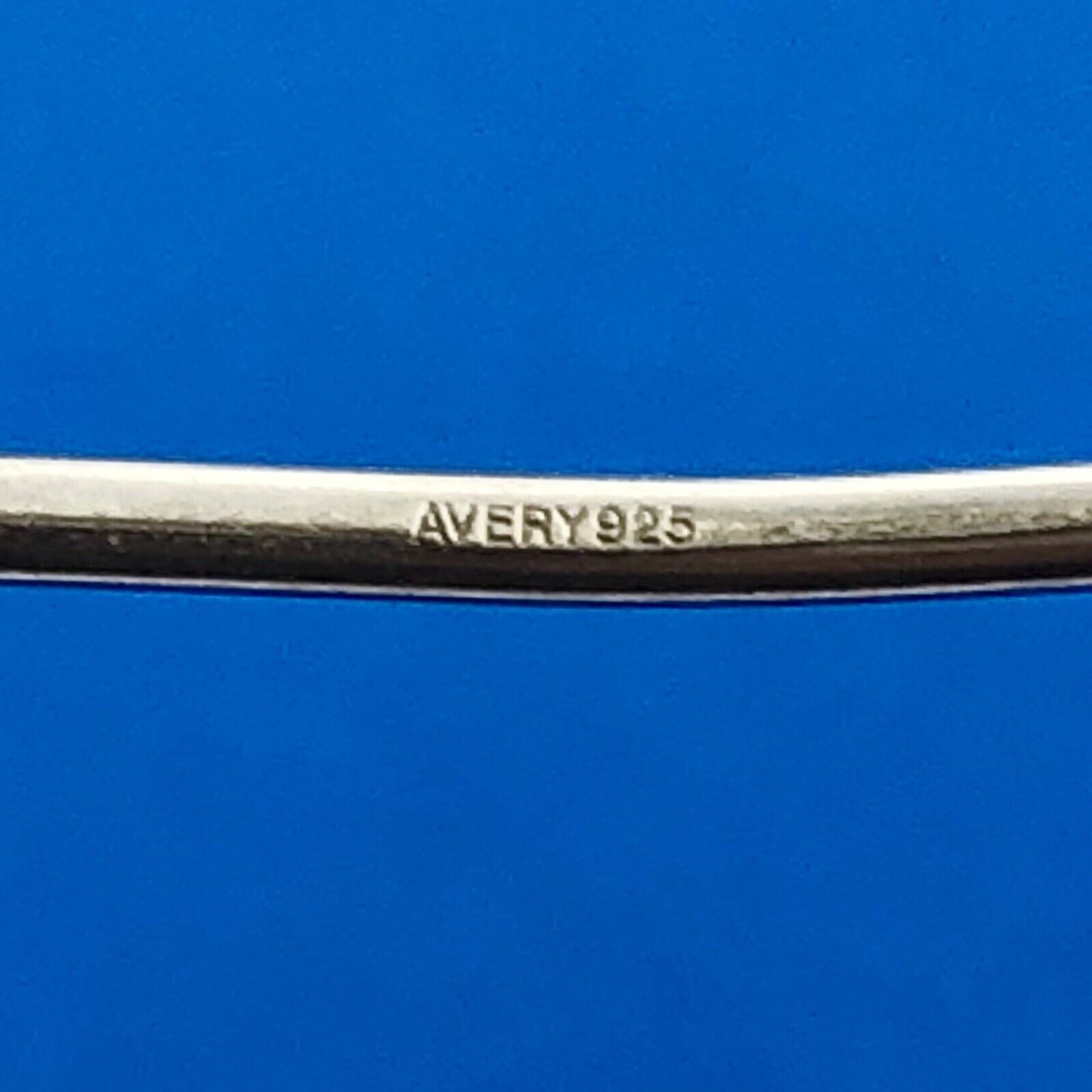 Designer Avery Sterling Silver 925 Polished Wire Bangle Bracelet