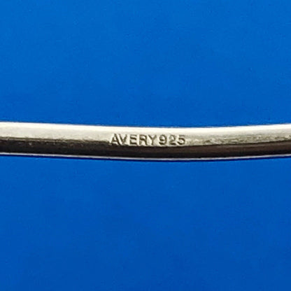 Designer Avery Sterling Silver 925 Polished Wire Bangle Bracelet