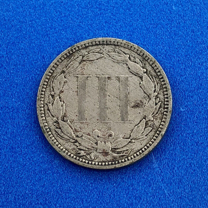 1873 P Nickel Three Cent Piece 3c Better Key Philadelphia Coin Very Good VG