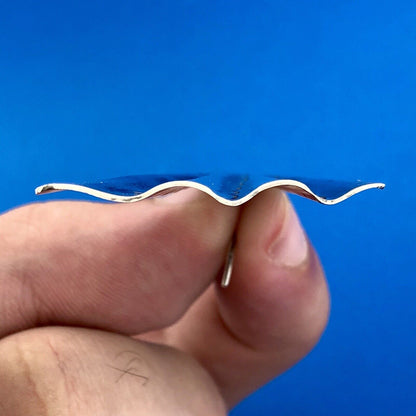 Vintage Taxco TA 115 Sterling Silver Modernist Trapezoid Statement Earrings