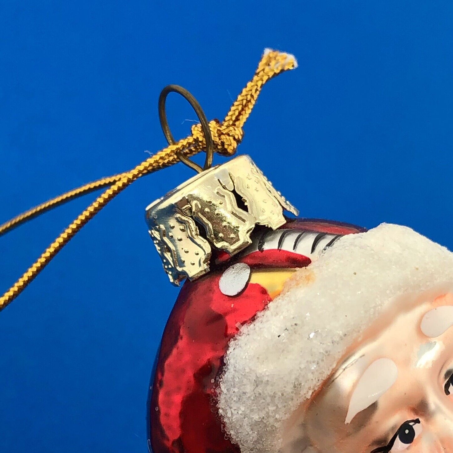 2003 Christopher Radko Hand Blown GlassToy Maker Santa Ornament Retired No Box