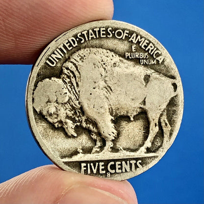 1914 S Indian Head Buffalo Nickel Better Key Scarce San Francisco Mint Coin