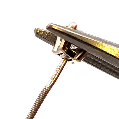 Designer 14K White Gold Princess Square Diamond Solitaire Screw Stud Earrings