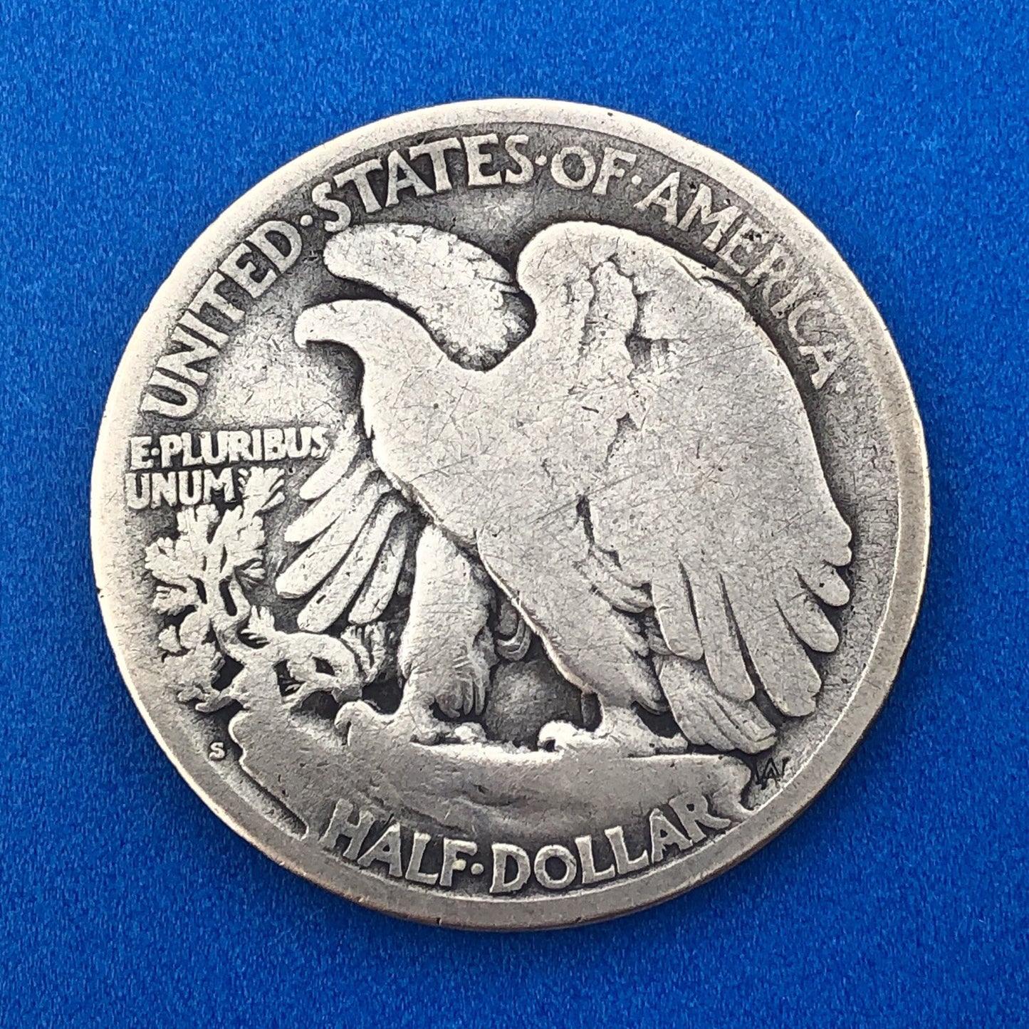 1917 S Reverse Silver Walking Liberty Half Dollar 50c Better Key San Fran Coin