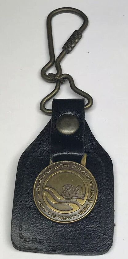 1984 New Orleans World's Fair Louisiana World Exposition Coin Key Chain