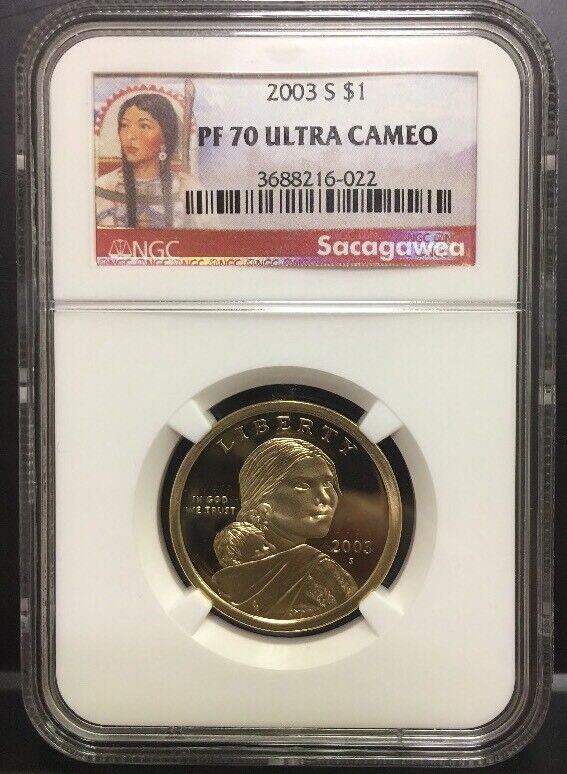 2003 S Sacagawea $1 NGC PF70 Ultra Cameo Red Label
