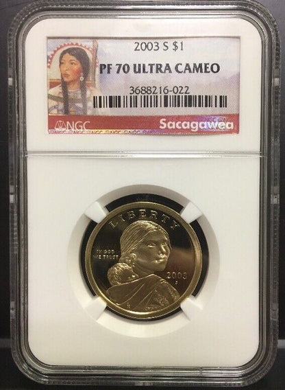 2003 S Sacagawea $1 NGC PF70 Ultra Cameo Red Label