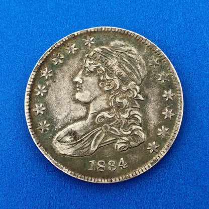 1834 P Capped Bust Silver Half Dollar 50c Small Date Small Letters Small Stars