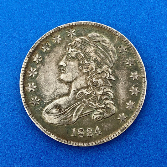 1834 P Capped Bust Silver Half Dollar 50c Small Date Small Letters Small Stars