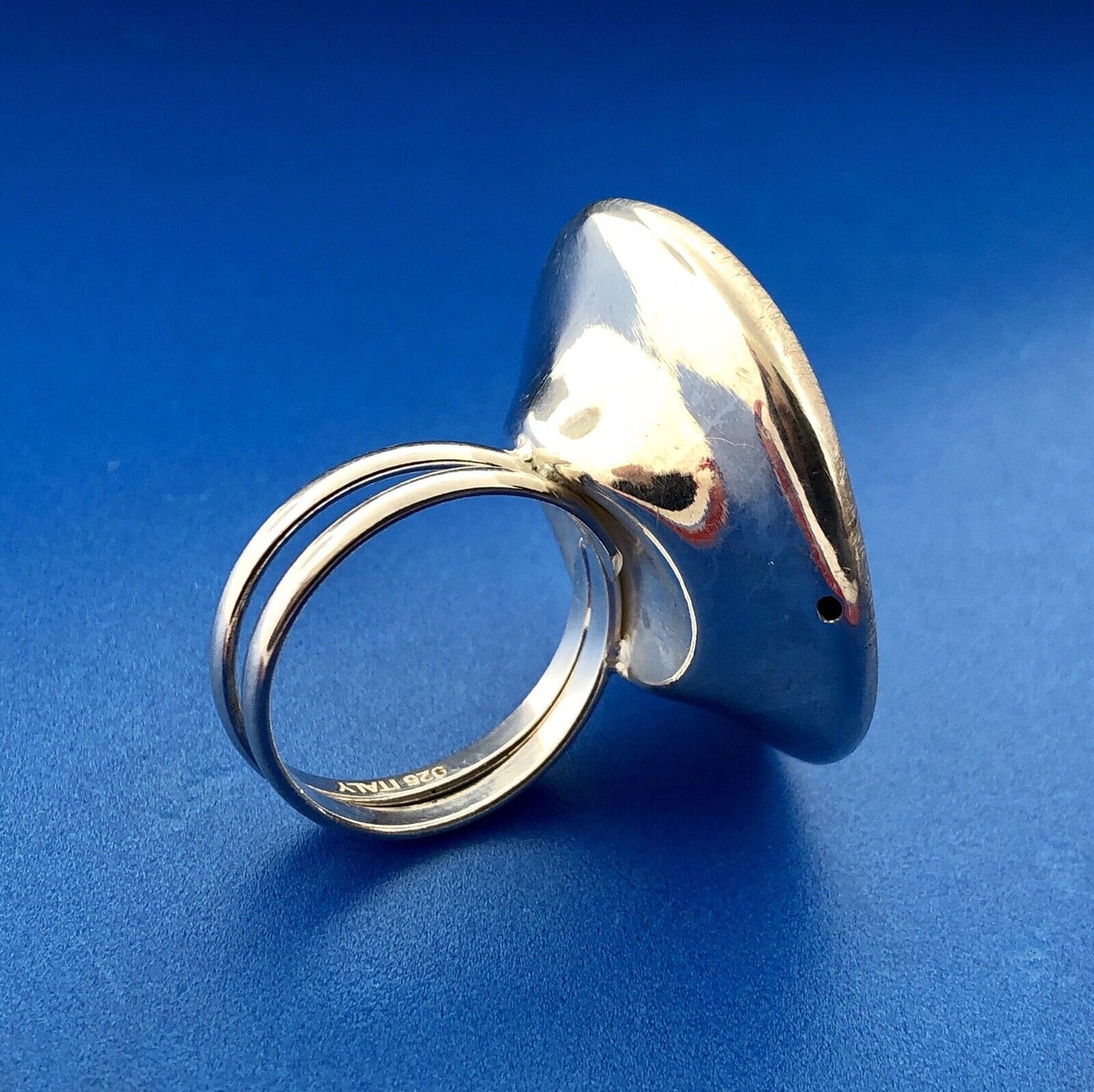 Karizia KA1772 Sterling Silver 925 Contemporary Floral Statement Cocktail Ring