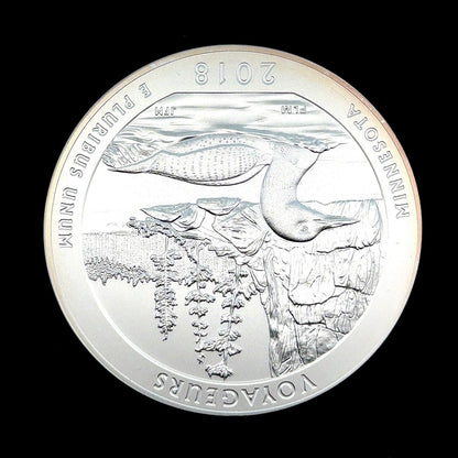 2018 P America The Beautiful Minnesota Voyageurs 5 oz Silver Quarter Coin