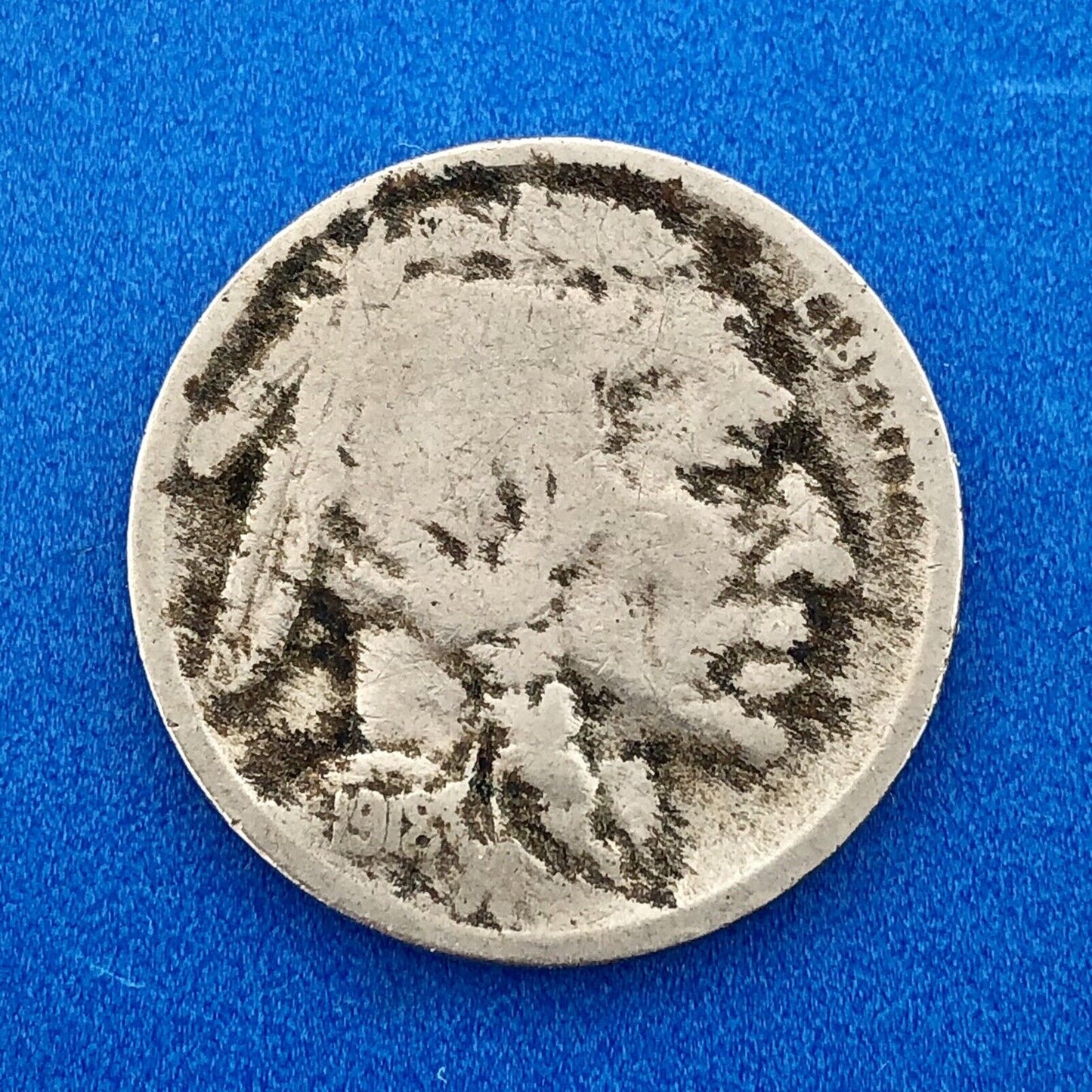 1918 S Indian Head Buffalo Nickel Better Key Scarce San Francisco Mint Coin