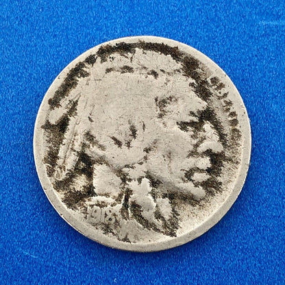 1918 S Indian Head Buffalo Nickel Better Key Scarce San Francisco Mint Coin
