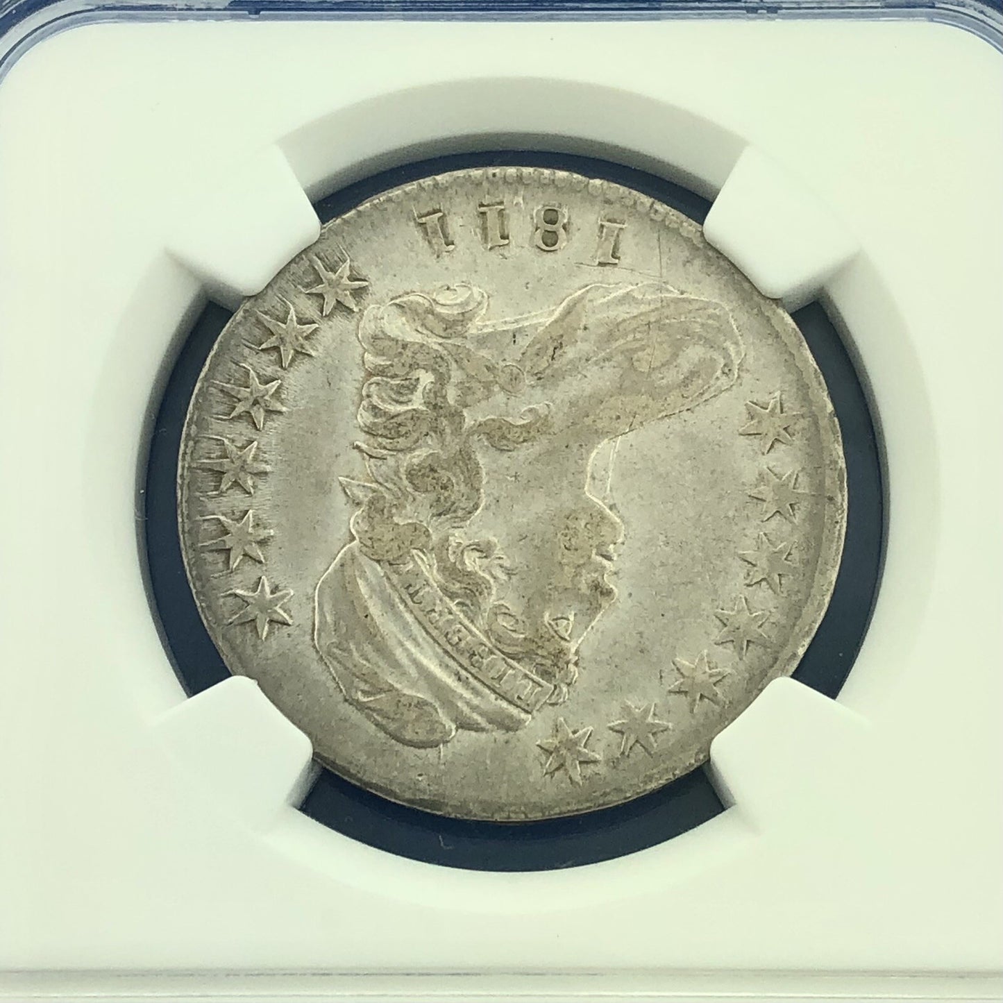 1811/10 Capped Bust Silver Half Dollar 50c Lettered Edge NGC XF Details Coin
