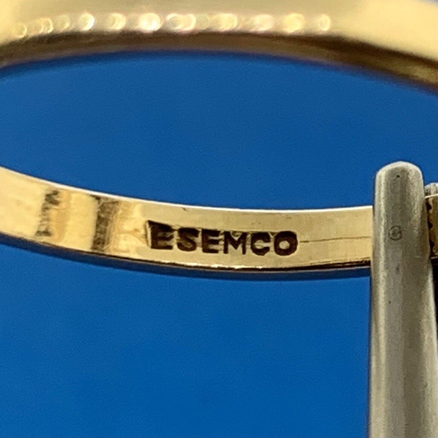 Esemco 10K Yellow Gold Marquise Prasiolite/Green Amethyst Statement Ring