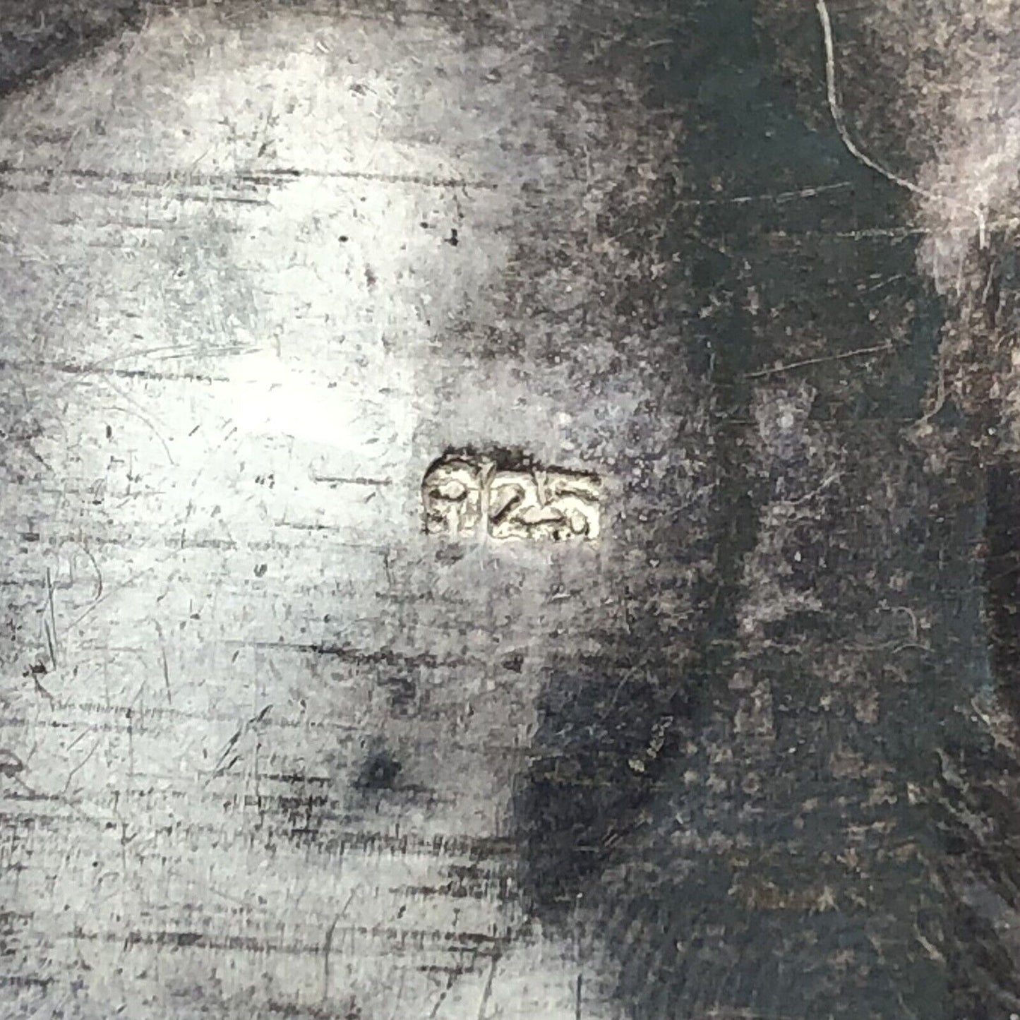 Estate 925 Sterling Silver Black Onyx Cabochon Wheat Scroll Wide Cuff Bracelet