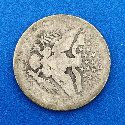 1911 D Silver Barber Quarter Better Key Date Denver Coin Rare Scarce