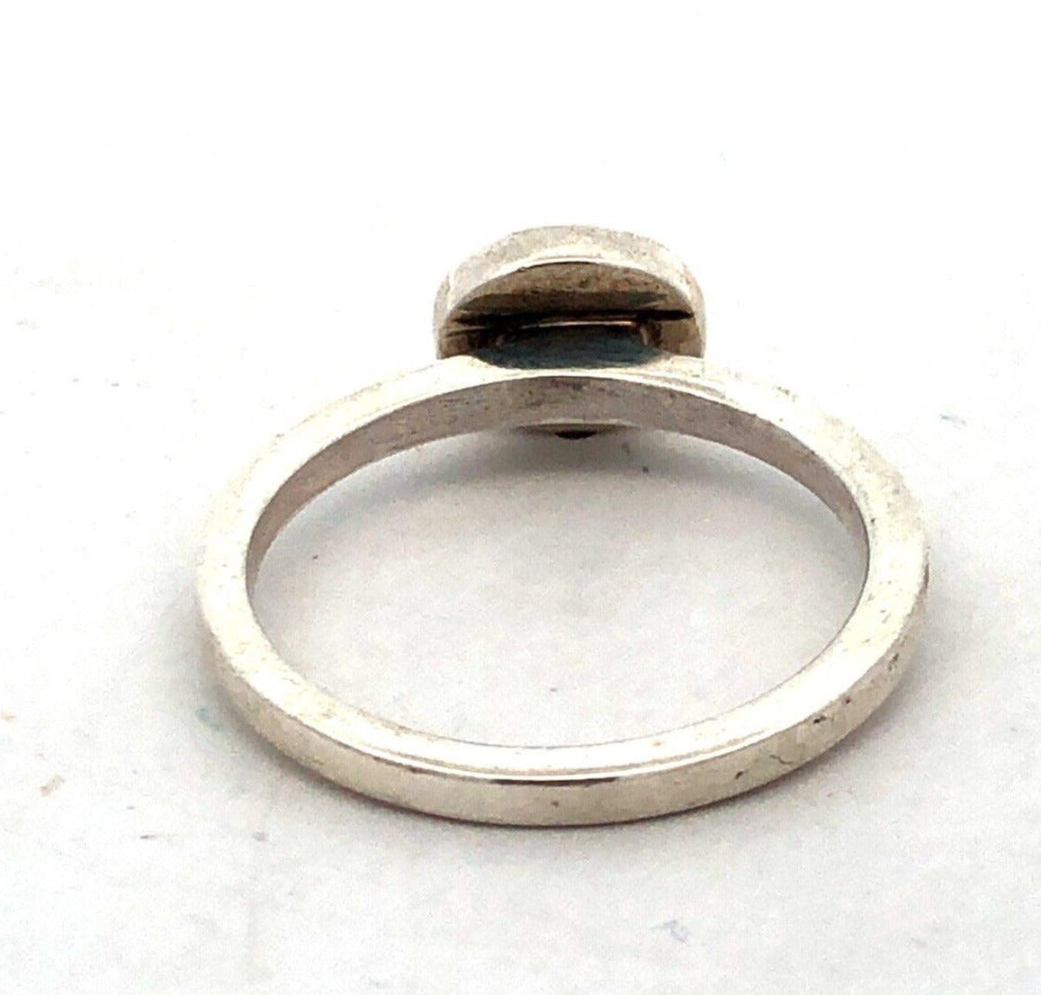 Designer Karthia 925 Sterling Silver Oval Citrine Bezel Solitaire Stackable Ring