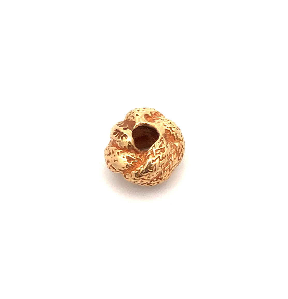 Designer Mignon Faget 14K Yellow Gold Knot Spacer Bead Charm