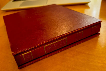 1960's Red Leather RECORDS Book Containing Ten 45 Mixed Artists Vinyl Lot