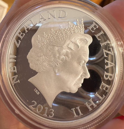 2013 New Zealand S $1 Silver Proof Koru Maori Art Coin Original Mint Packaging