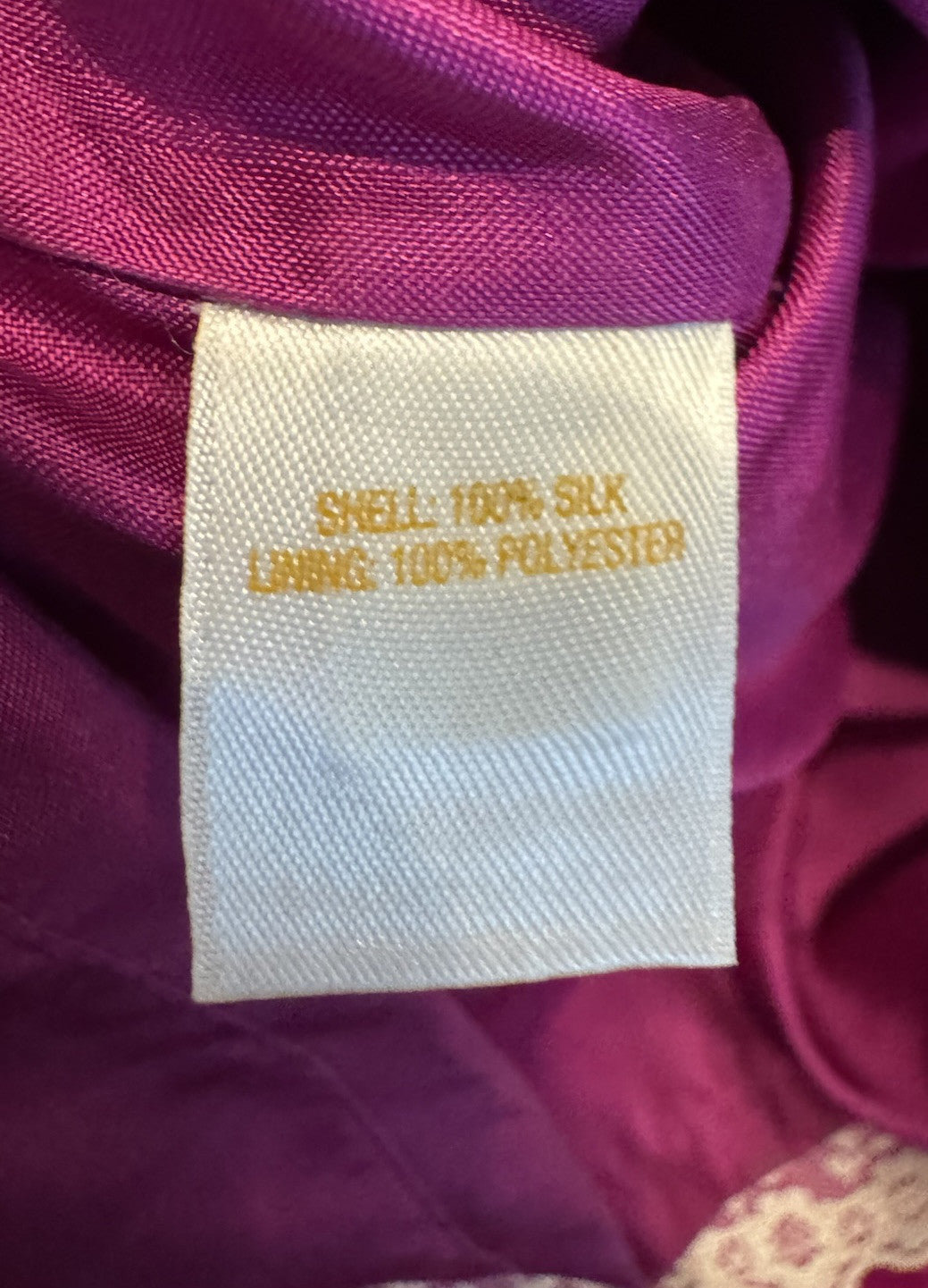 Kate Spade Fuscia 100% Silk Size 4 Structured Front Plunge & Bow Cocktail Dress