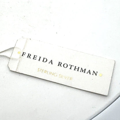 Freida Rothman Rhodium 14K Pltd Sterling Silver Cubic Zirconia Station Necklace