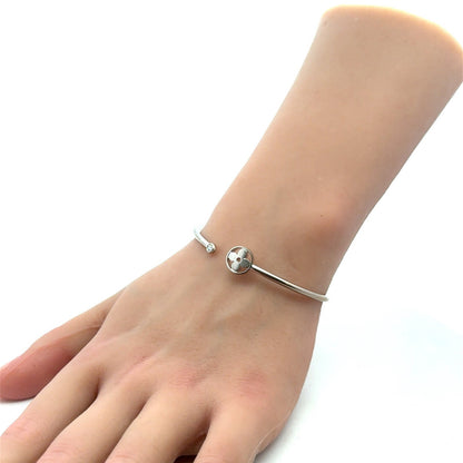 Louis Vuitton 18K White Gold Diamond Idylle Blossom Twist Open Bangle Bracelet