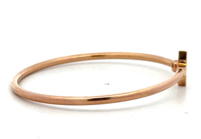 Louis Vuitton 18K Yellow Gold Diamond Flower Open Stackable Bangle Bracelet