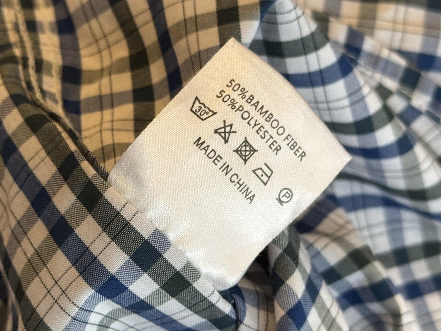 Properly Tied Classic Fit Blue Green Plaid Long Sleeve Boys Button up Shirt 7