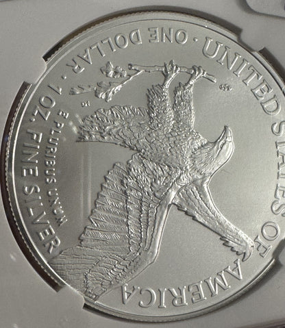 2023 American Silver Eagle U.S. Invention Series Vacuum 1 Oz NGC MS70