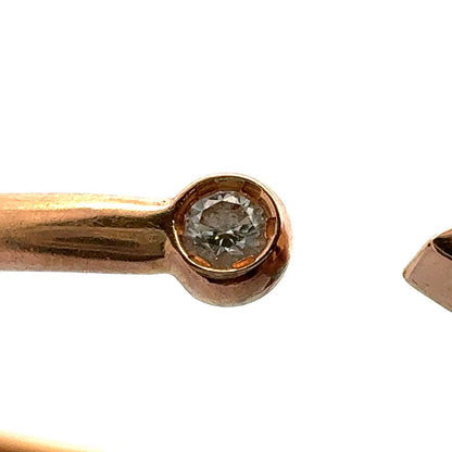 Louis Vuitton 18K Yellow Gold Diamond Flower Open Stackable Bangle Bracelet