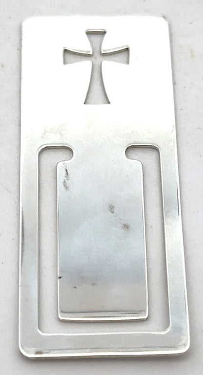 James Avery 925 Sterling Silver Crosslet Cut Out Religious Retired Book Mark