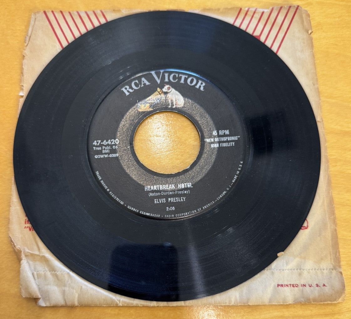 Mixed Record Labels Artists And Genres Lot Of Ten 7" 45 Records