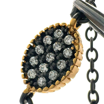 Freida Rothman Rhodium 14K Pltd Sterling Silver Cubic Zirconia Station Necklace