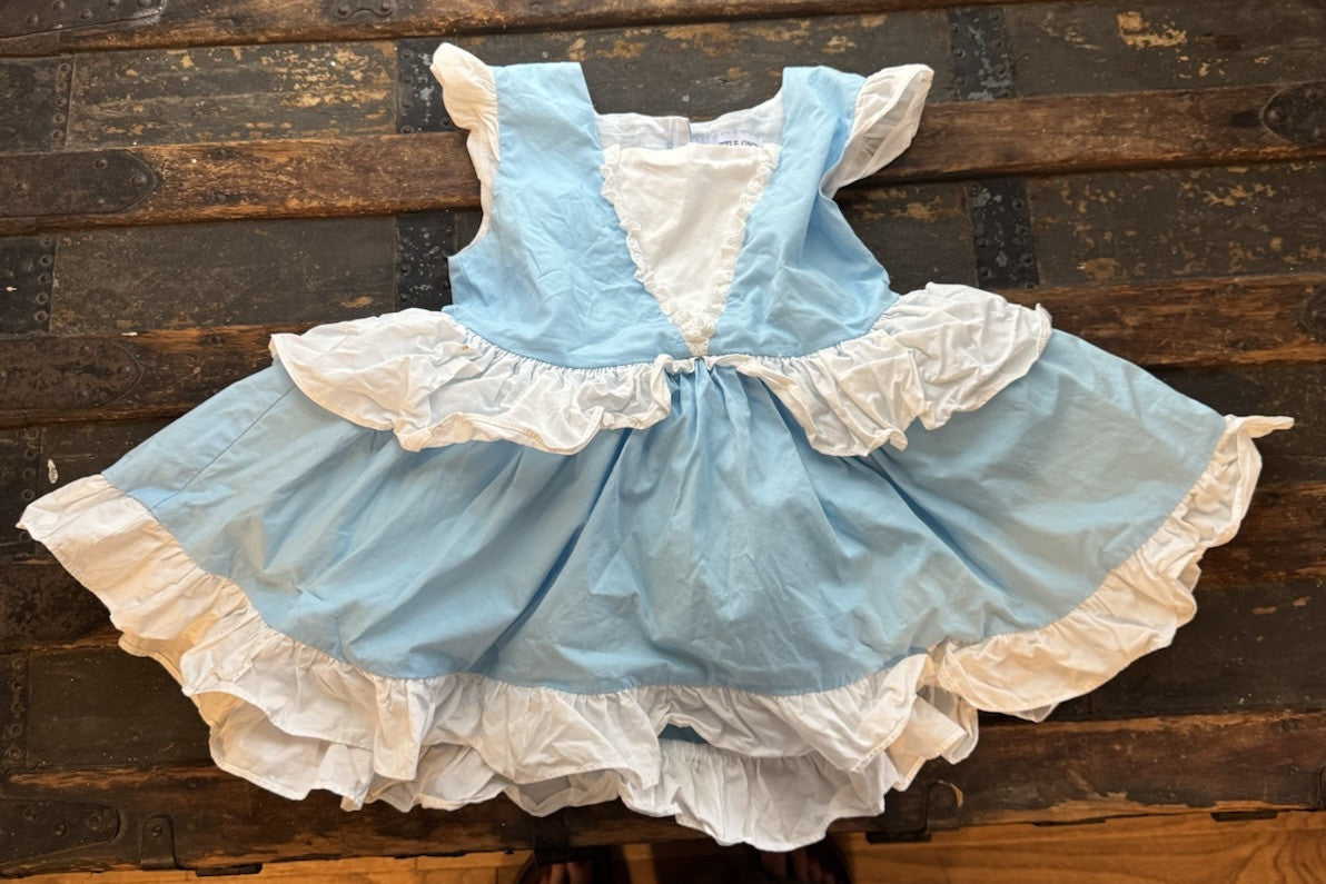 Only Little Once Size 6/7 Girls Blue Disney Princess Cinderella Dress Top